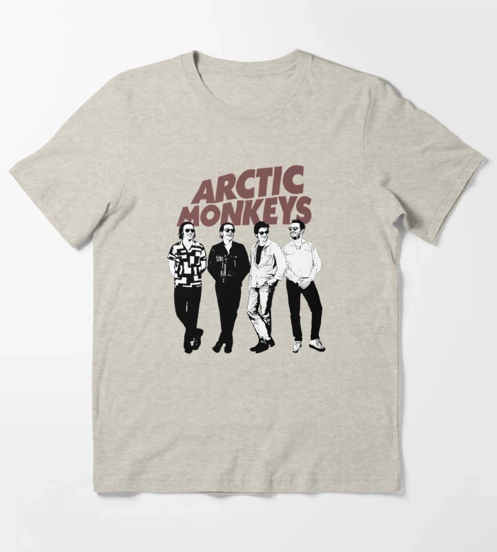Arctic Monkeys Band 11 T-Shirt Cream
