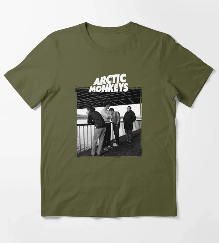 Arctic Monkeys Band 13 T-Shirt Olive Green