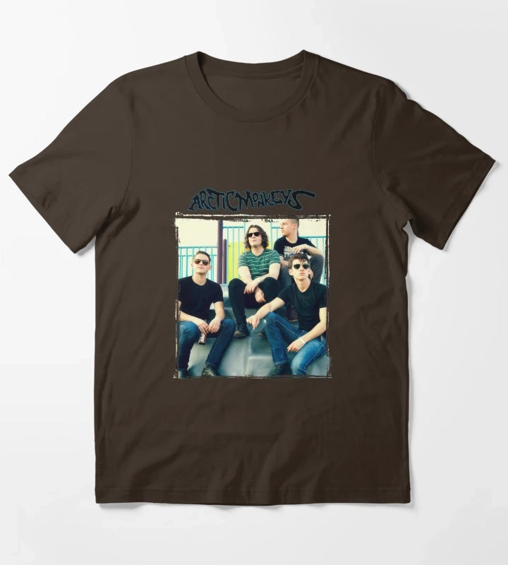 Arctic Monkeys Band 17 T-Shirt Brown