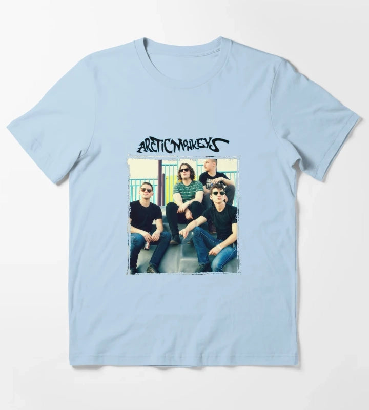 Arctic Monkeys Band 17 T-Shirt Sky Blue