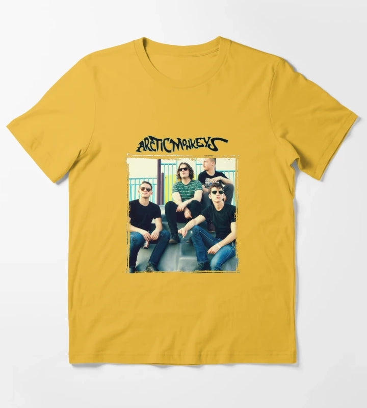 Arctic Monkeys Band 17 T-Shirt Yellow
