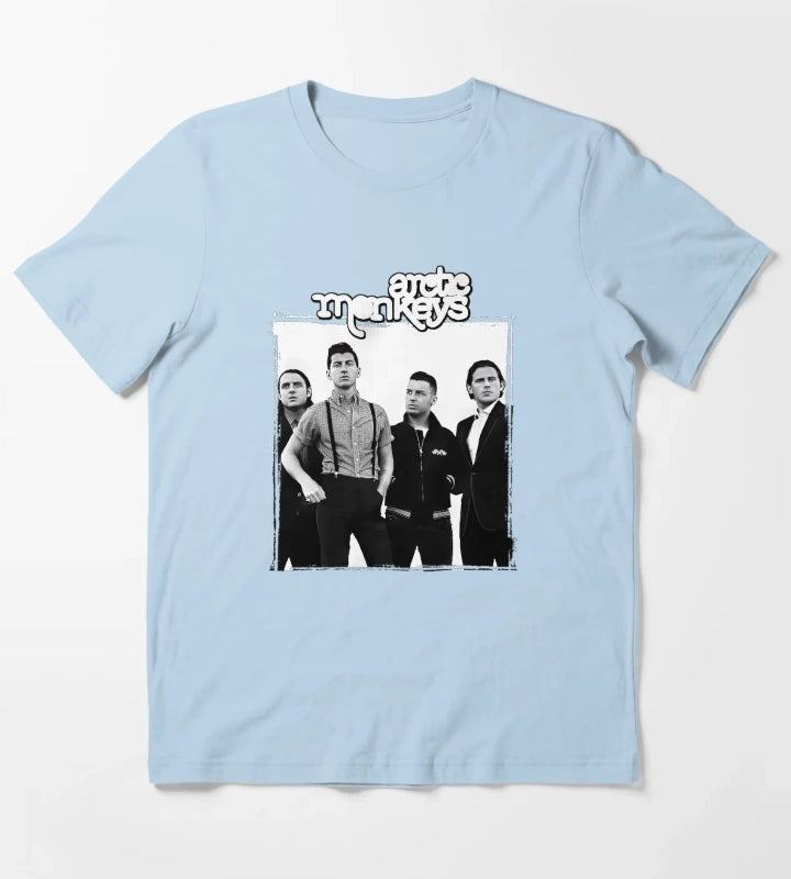 Arctic Monkeys Band 3 T-Shirt Sky Blue