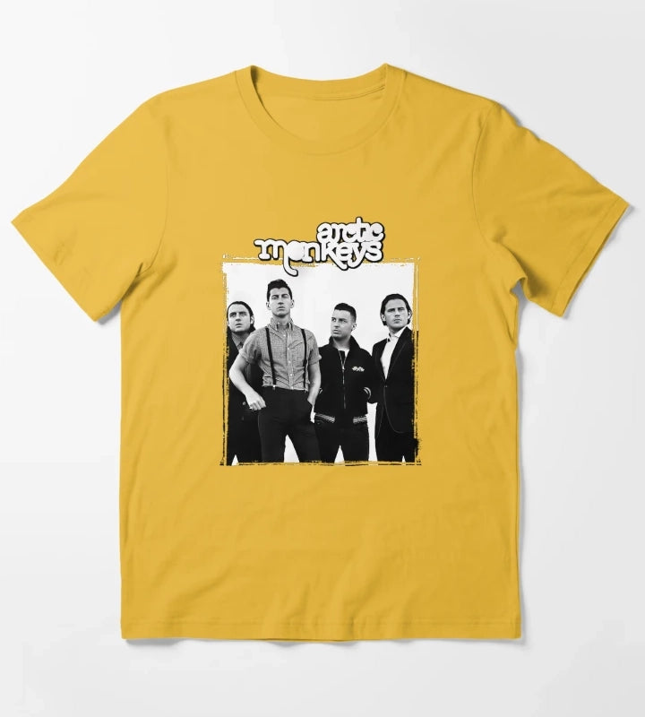 Arctic Monkeys Band 3 T-Shirt Yellow