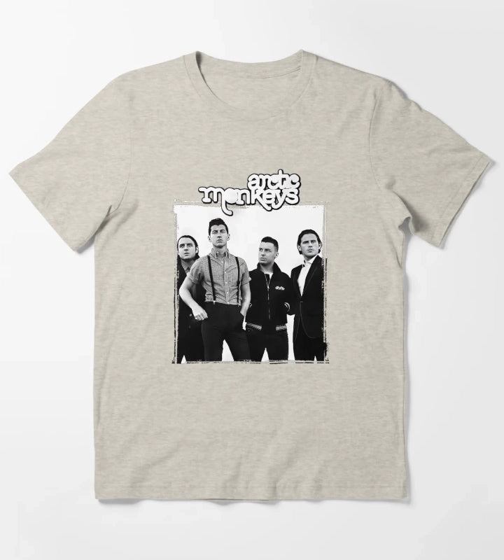 Arctic Monkeys Band 3 T-Shirt Cream