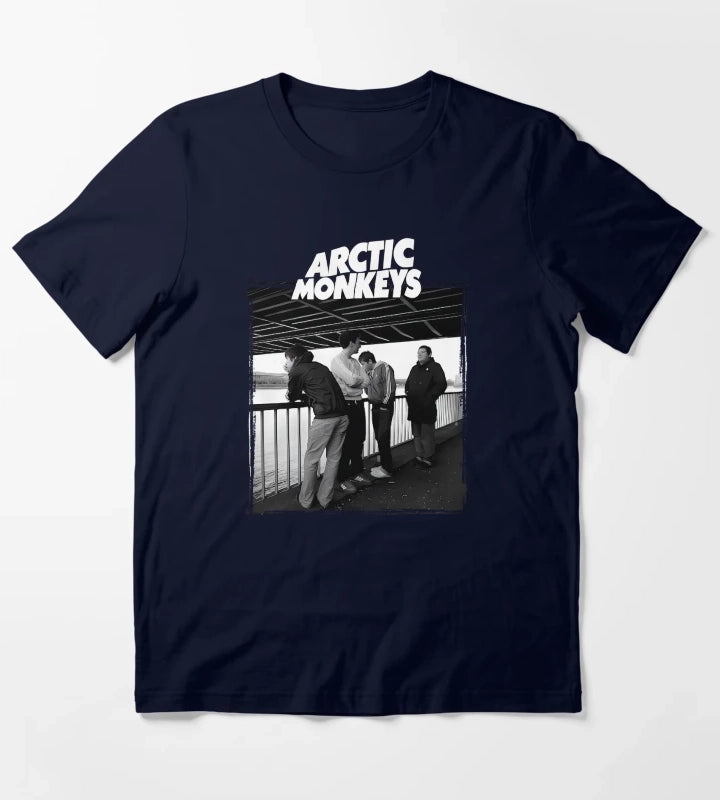 Arctic Monkeys Band 7 T-Shirt Navy