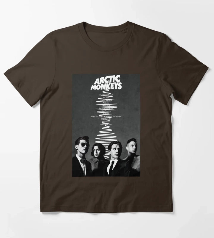 Arctic Monkeys Band Am 16 T-Shirt Brown