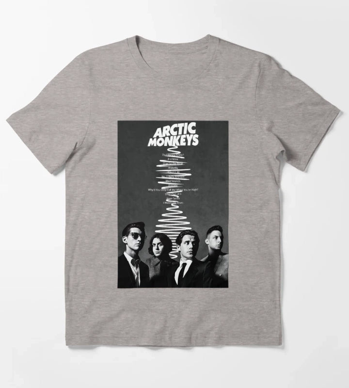 Arctic Monkeys Band Am 16 T-Shirt Heather Grey