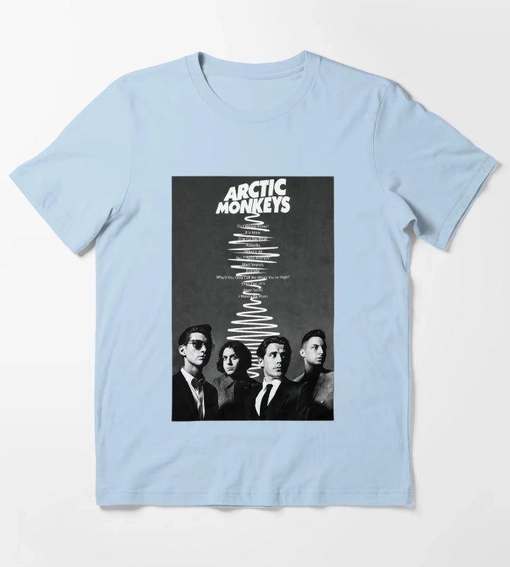 Arctic Monkeys Band Am 16 T-Shirt Sky Blue