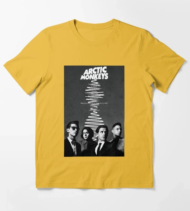 Arctic Monkeys Band Am 16 T-Shirt Yellow