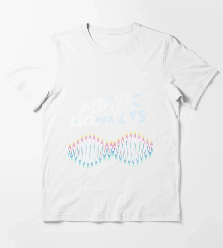 Arctic Monkeys Band Wave Art T-Shirt White