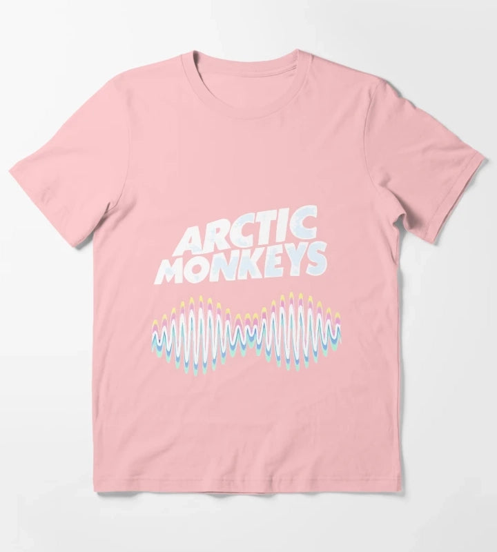 Arctic Monkeys Band Wave Art T-Shirt Dark Grey