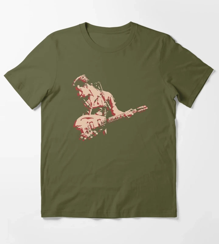 Arctic Monkeys Concert No Logo T-Shirt Olive Green