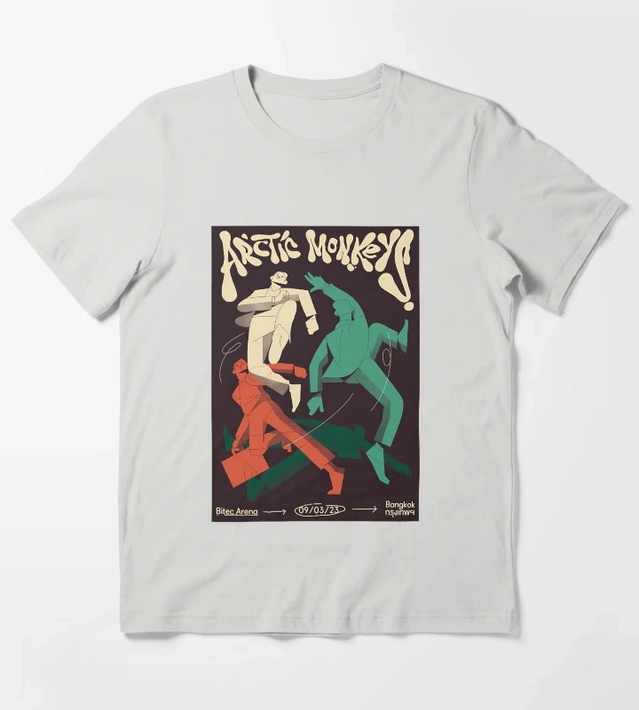 Arctic Monkeys Concert T-Shirt Light Grey