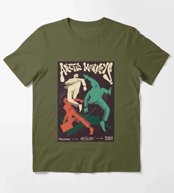 Arctic Monkeys Concert T-Shirt Olive Green
