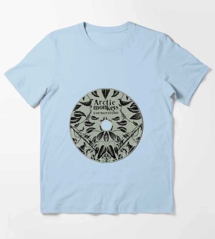Arctic Monkeys Cornerstone Cd T-Shirt Sky Blue
