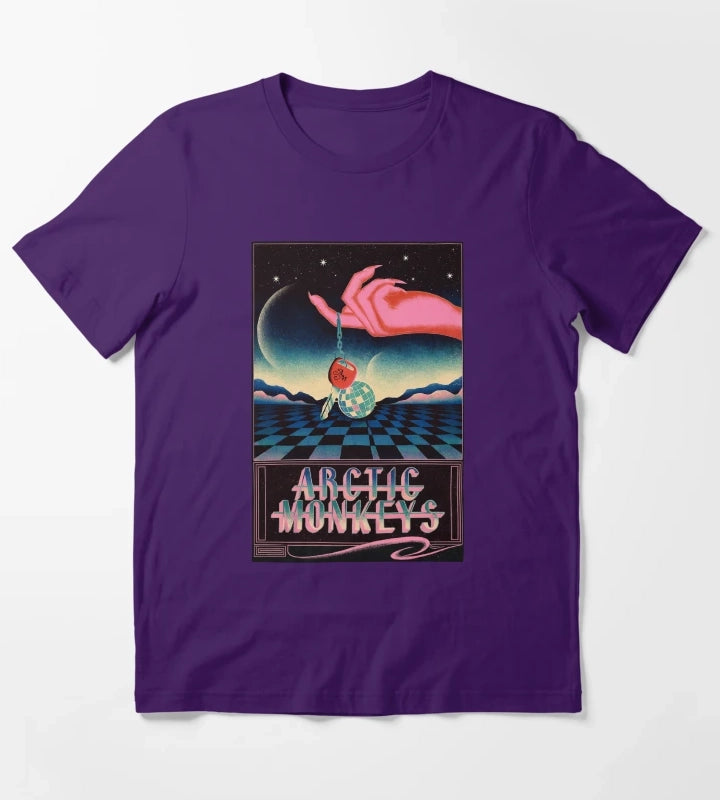 Arctic Monkeys Disco Poster T-Shirt Purple