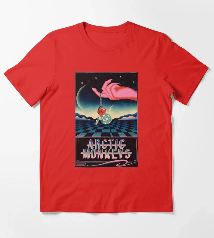 Arctic Monkeys Disco Poster T-Shirt Red