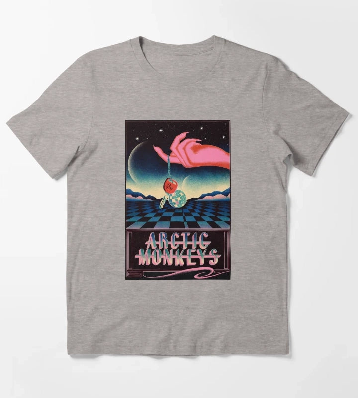 Arctic Monkeys Disco Poster T-Shirt Heather Grey