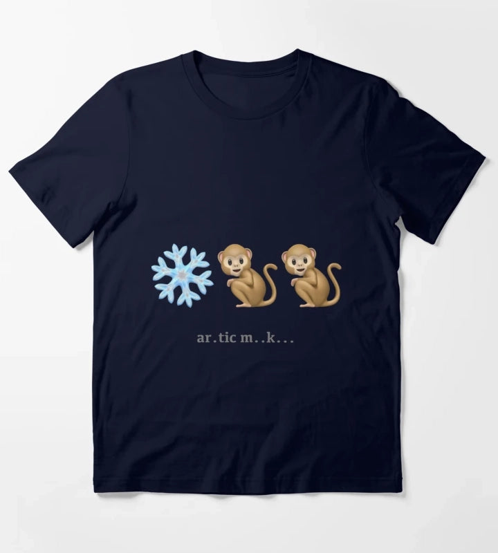 Arctic Monkeys Emoji Riddle Classic T-Shirt Navy