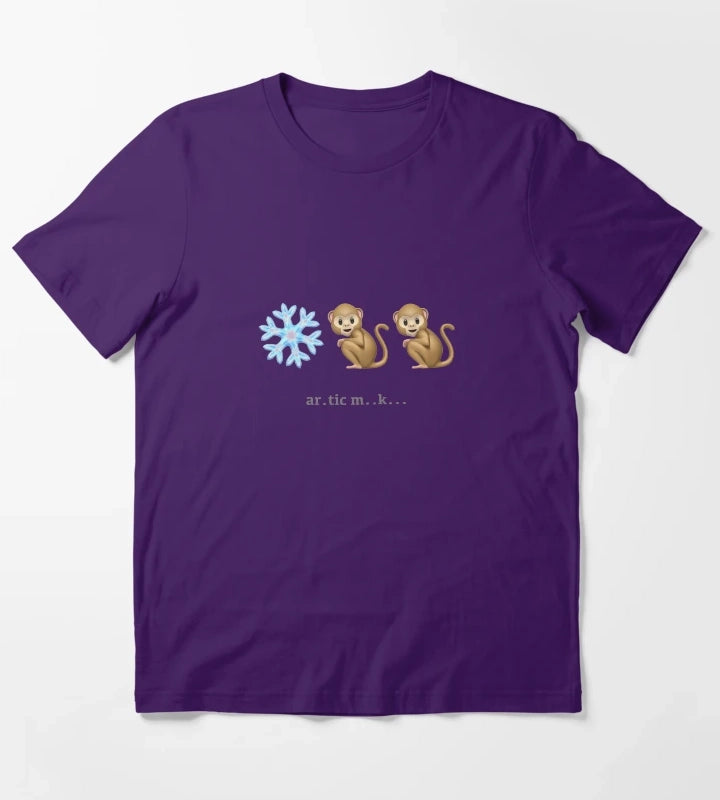 Arctic Monkeys Emoji Riddle T-Shirt Purple