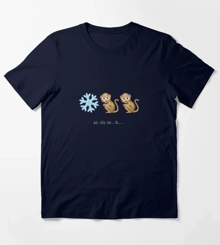 Arctic Monkeys Emoji Riddle T-Shirt Navy