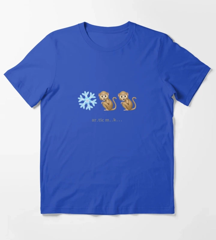 Arctic Monkeys Emoji Riddle T-Shirt Blue