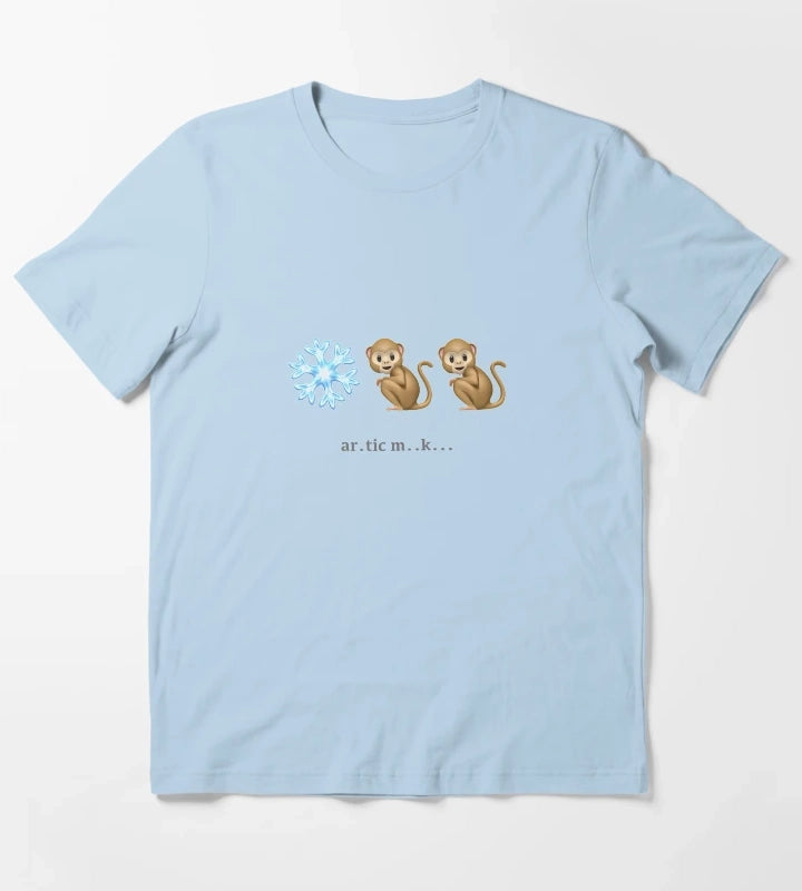 Arctic Monkeys Emoji Riddle T-Shirt Sky Blue