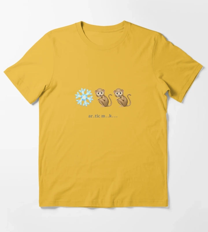 Arctic Monkeys Emoji Riddle T-Shirt Yellow