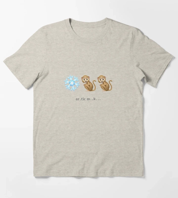 Arctic Monkeys Emoji Riddle T-Shirt Cream
