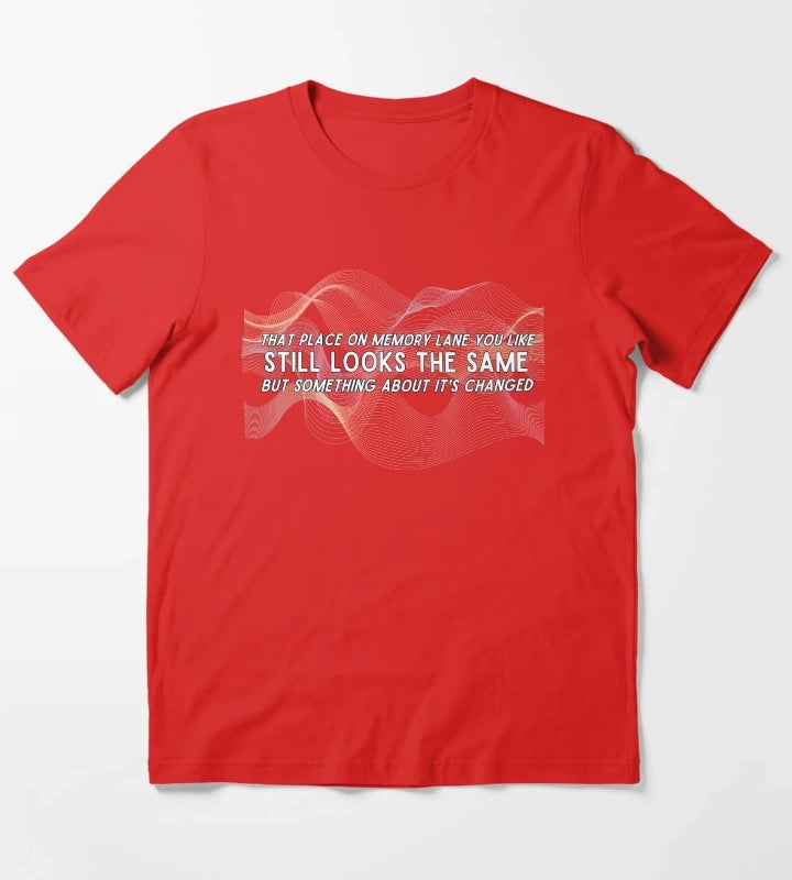 Arctic Monkeys Fireside Lyrics T-Shirt Red