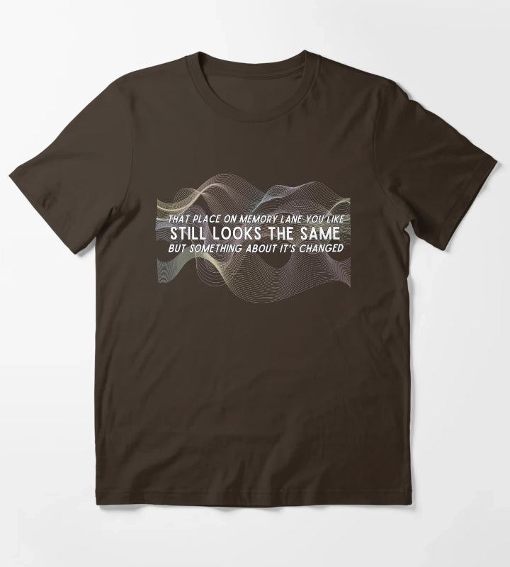 Arctic Monkeys Fireside Lyrics T-Shirt Brown