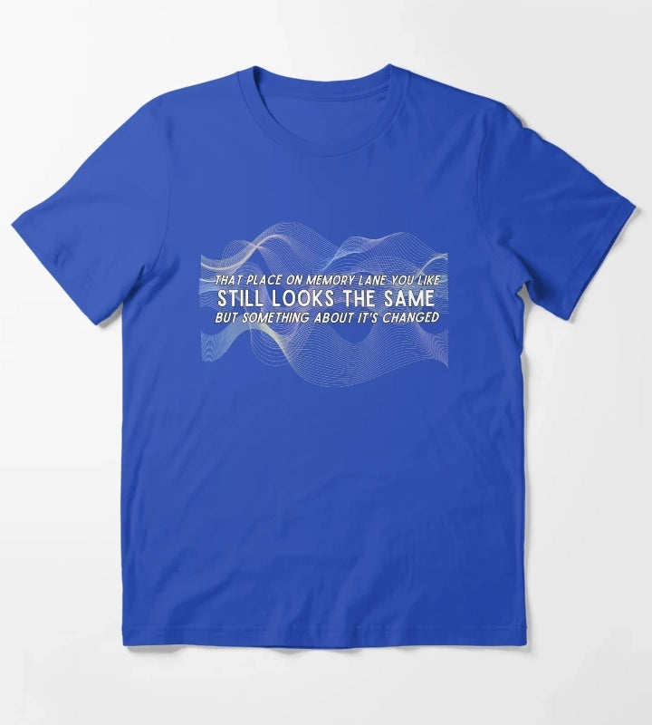 Arctic Monkeys Fireside Lyrics T-Shirt Blue