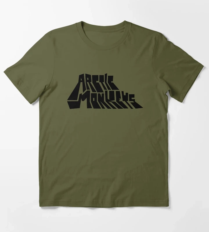 Arctic Monkeys Fluorescent Adolescent 2007 T-Shirt Olive Green
