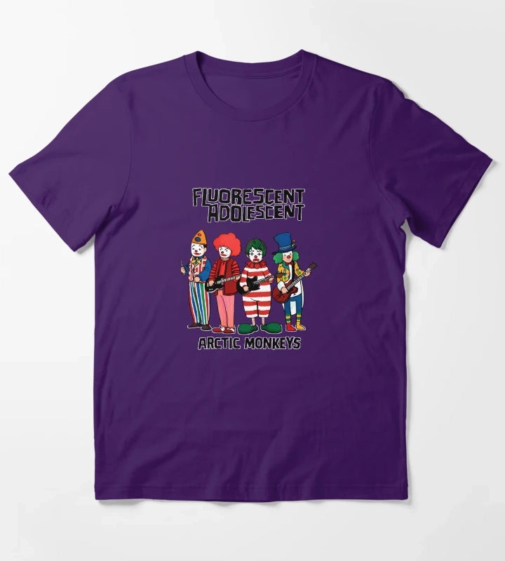 Arctic Monkeys Fluorescent Adolescent T-Shirt Purple
