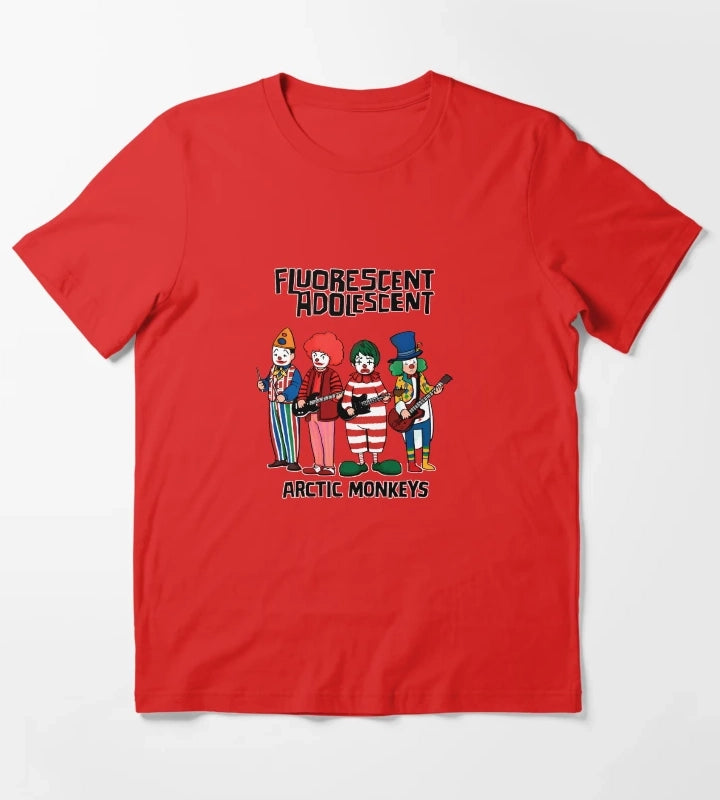 Arctic Monkeys Fluorescent Adolescent T-Shirt Red