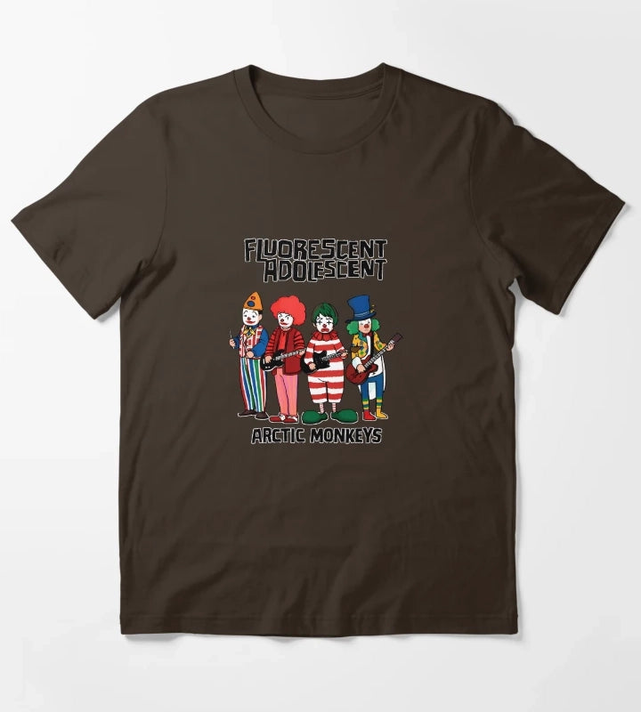 Arctic Monkeys Fluorescent Adolescent T-Shirt Brown
