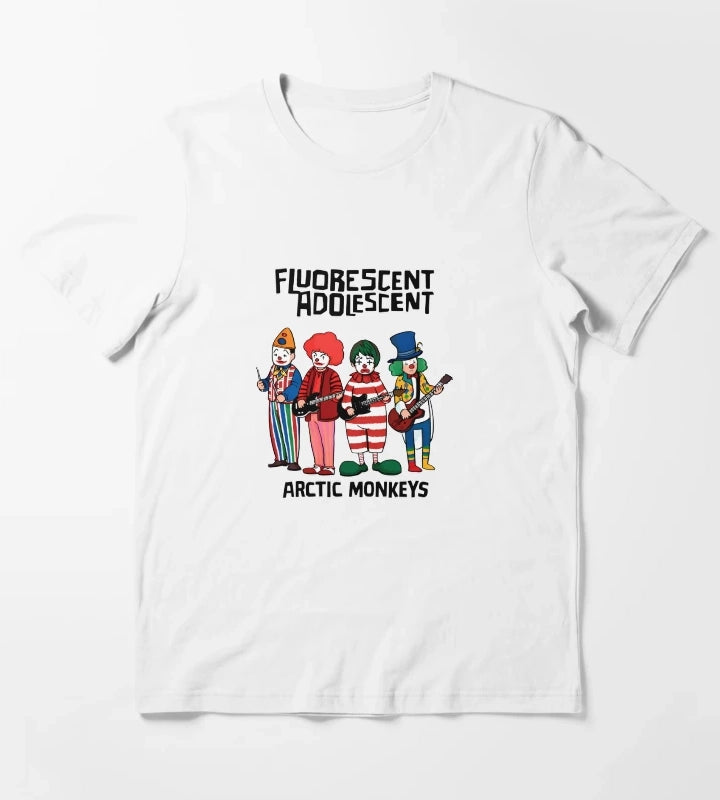 Arctic Monkeys Fluorescent Adolescent T-Shirt White