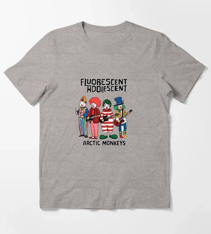 Arctic Monkeys Fluorescent Adolescent T-Shirt Heather Grey