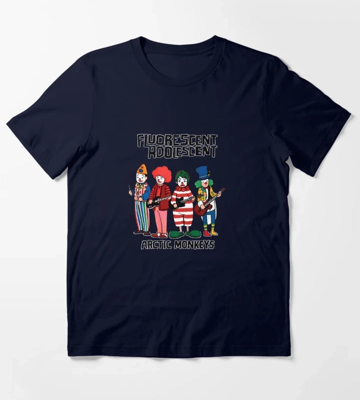 Arctic Monkeys Fluorescent Adolescent T-Shirt Navy