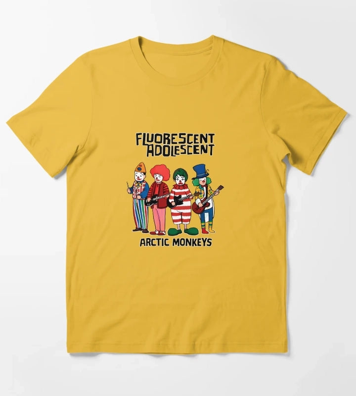 Arctic Monkeys Fluorescent Adolescent T-Shirt Yellow