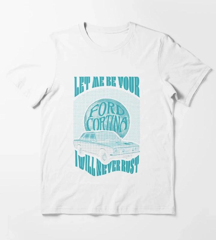 Arctic Monkeys Ford Cortina Design T-Shirt White