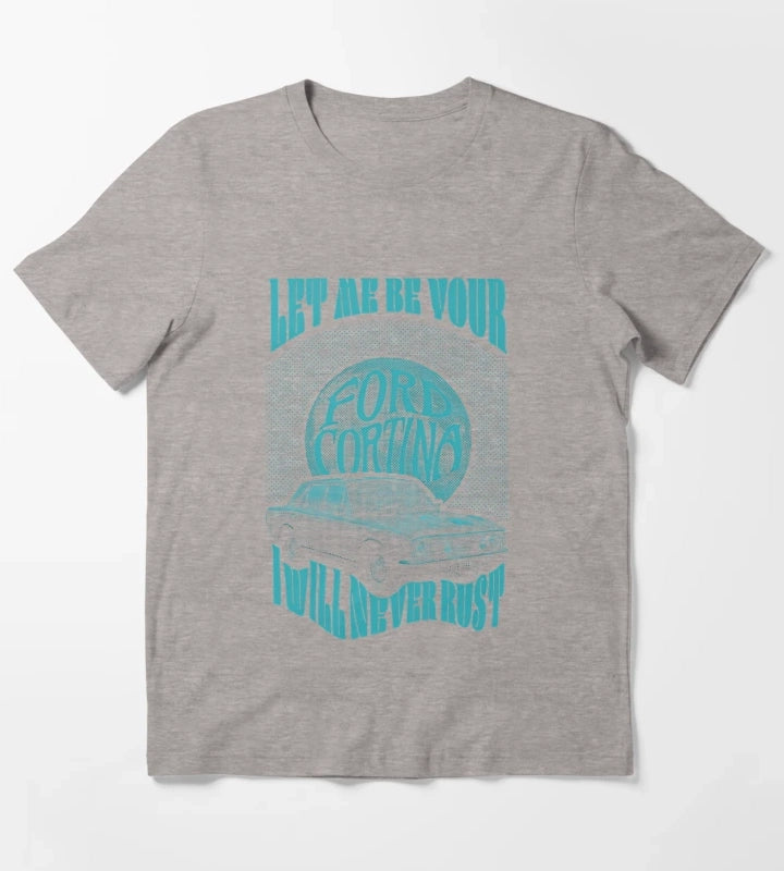 Arctic Monkeys Ford Cortina Design T-Shirt Heather Grey