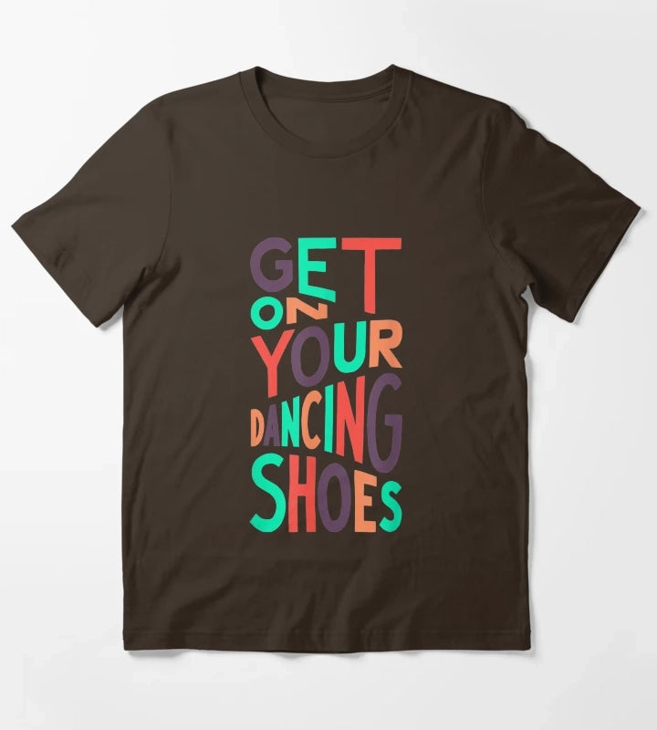 Arctic Monkeys Get On Your Dancing Shoes T-Shirt Brown