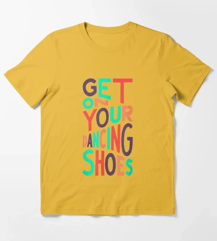 Arctic Monkeys Get On Your Dancing Shoes T-Shirt Yellow
