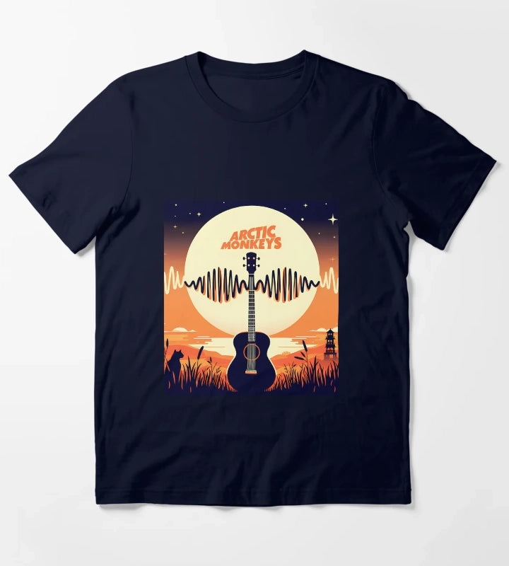 Arctic Monkeys Guitar Wave T-Shirt Navy