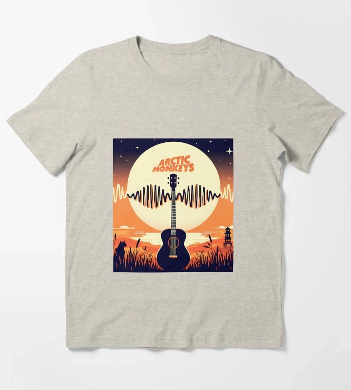 Arctic Monkeys Guitar Wave T-Shirt Cream