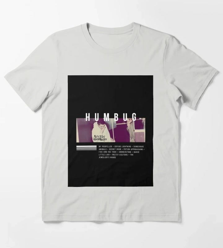 Arctic Monkeys Humbug Album Art T-Shirt Light Grey