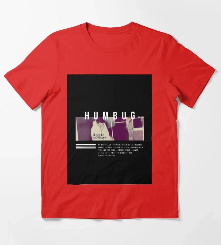 Arctic Monkeys Humbug Album Art T-Shirt Red