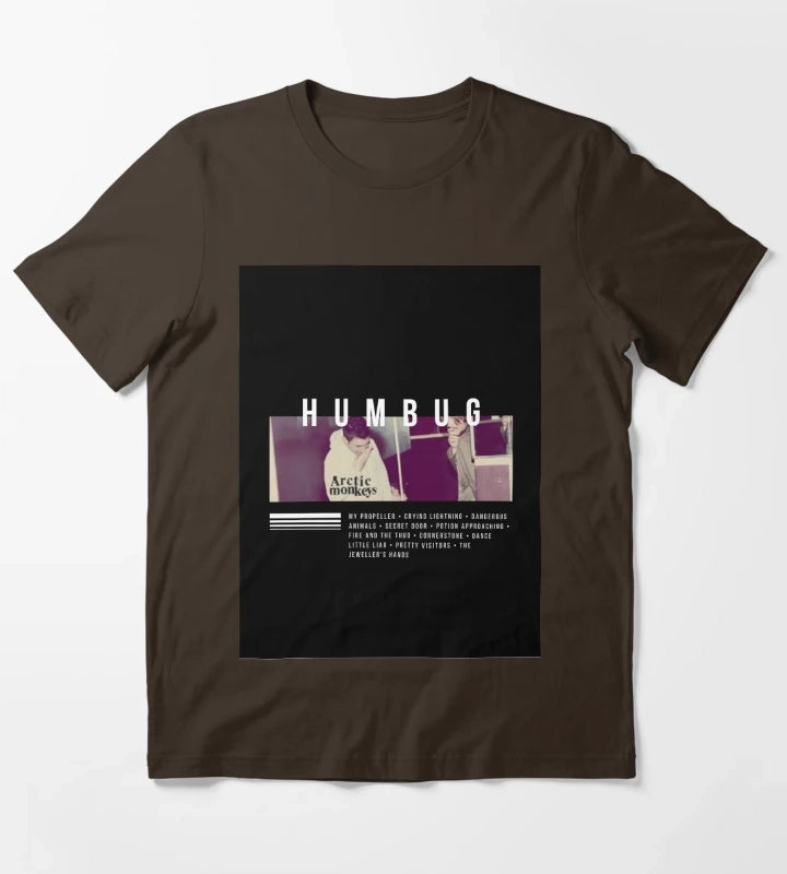 Arctic Monkeys Humbug Album Art T-Shirt Brown