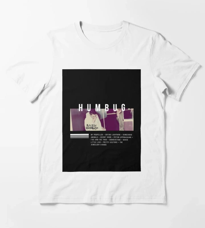 Arctic Monkeys Humbug Album Art T-Shirt White